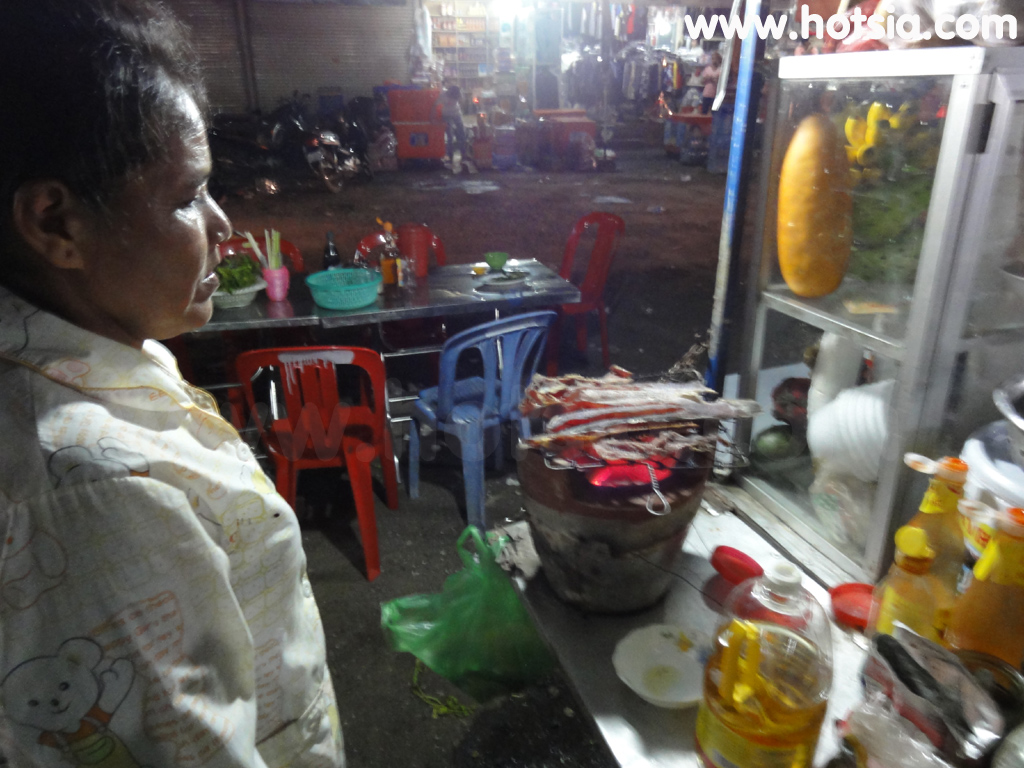 กำปงธม ปลาช่อนแห้งโตนเลสาบ