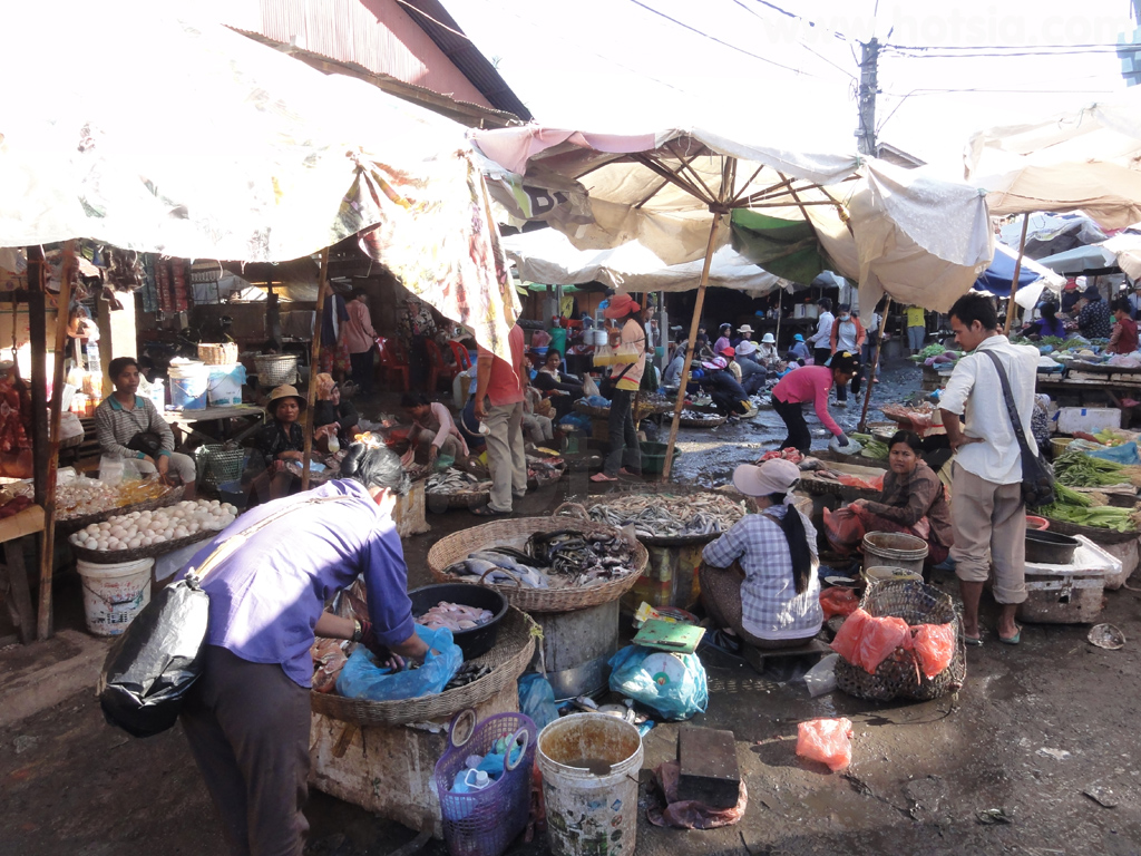 เสียมเรียบ ตลาดสดเสียมเรียบ