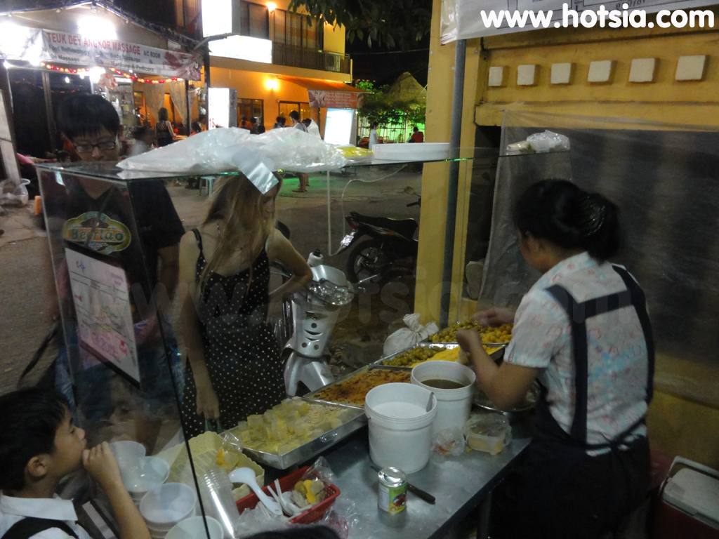 เสียมเรียบ ขนมหวานน้ำแข็งไส ที่เสียมเรียบ