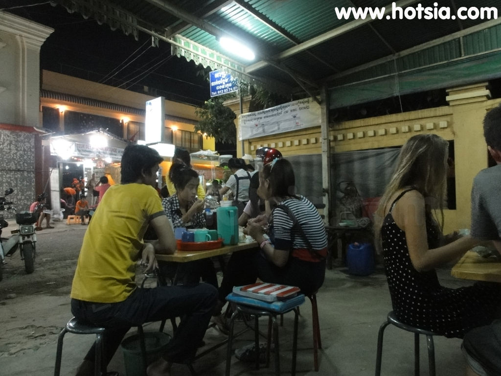 เสียมเรียบ ขนมหวานน้ำแข็งไส ที่เสียมเรียบ