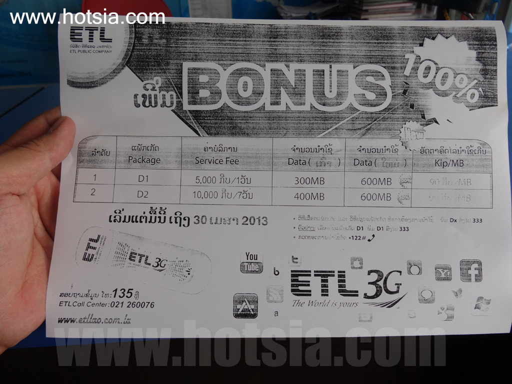เที่ยวห้วยทราย 3G ลาว ETL