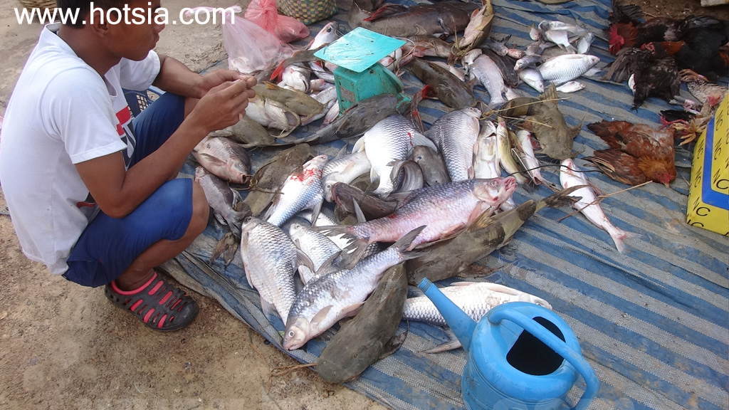 จำปาสัก ตลาดเช้าบ้านนากะสัง