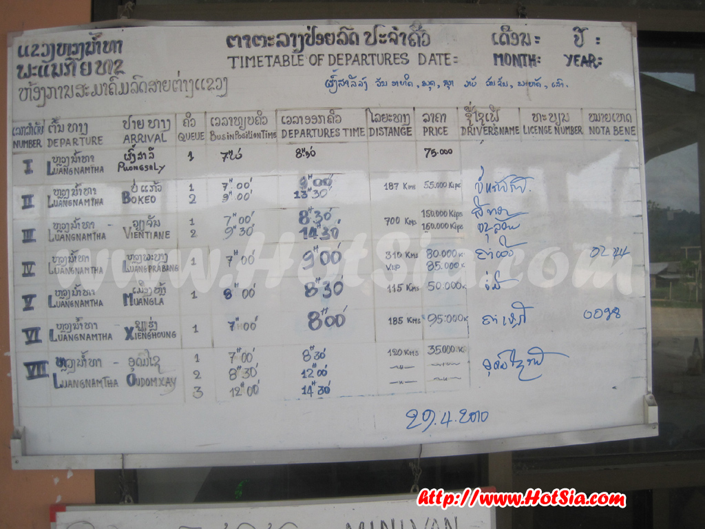 เที่ยวลาว หลวงน้ำทา สถานีขนส่งหลวงน้ำทา(bus station Luang Namtha)