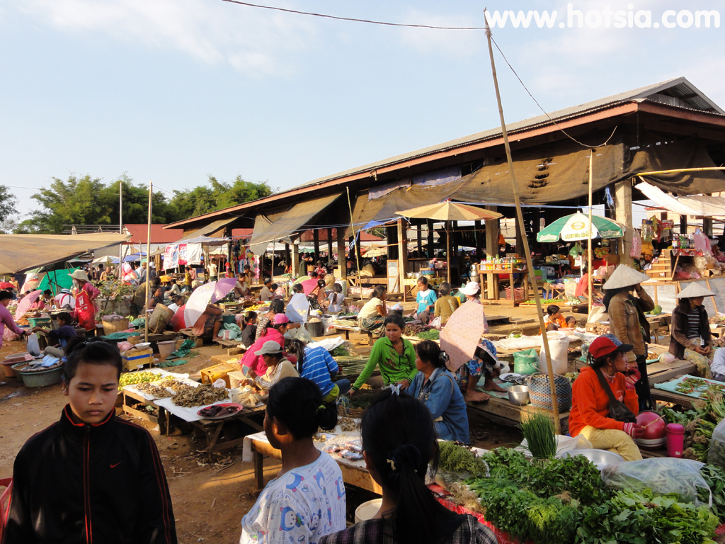 เที่ยวปากเซ จำปาสัก ตลาดหลัก 14 ปากเซ