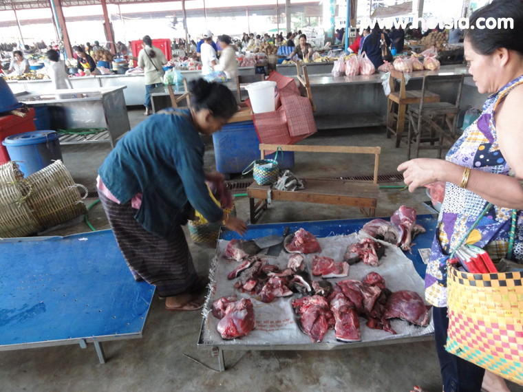 เที่ยวปากเซ จำปาสัก ตลาดดาวเรืองปากเซ