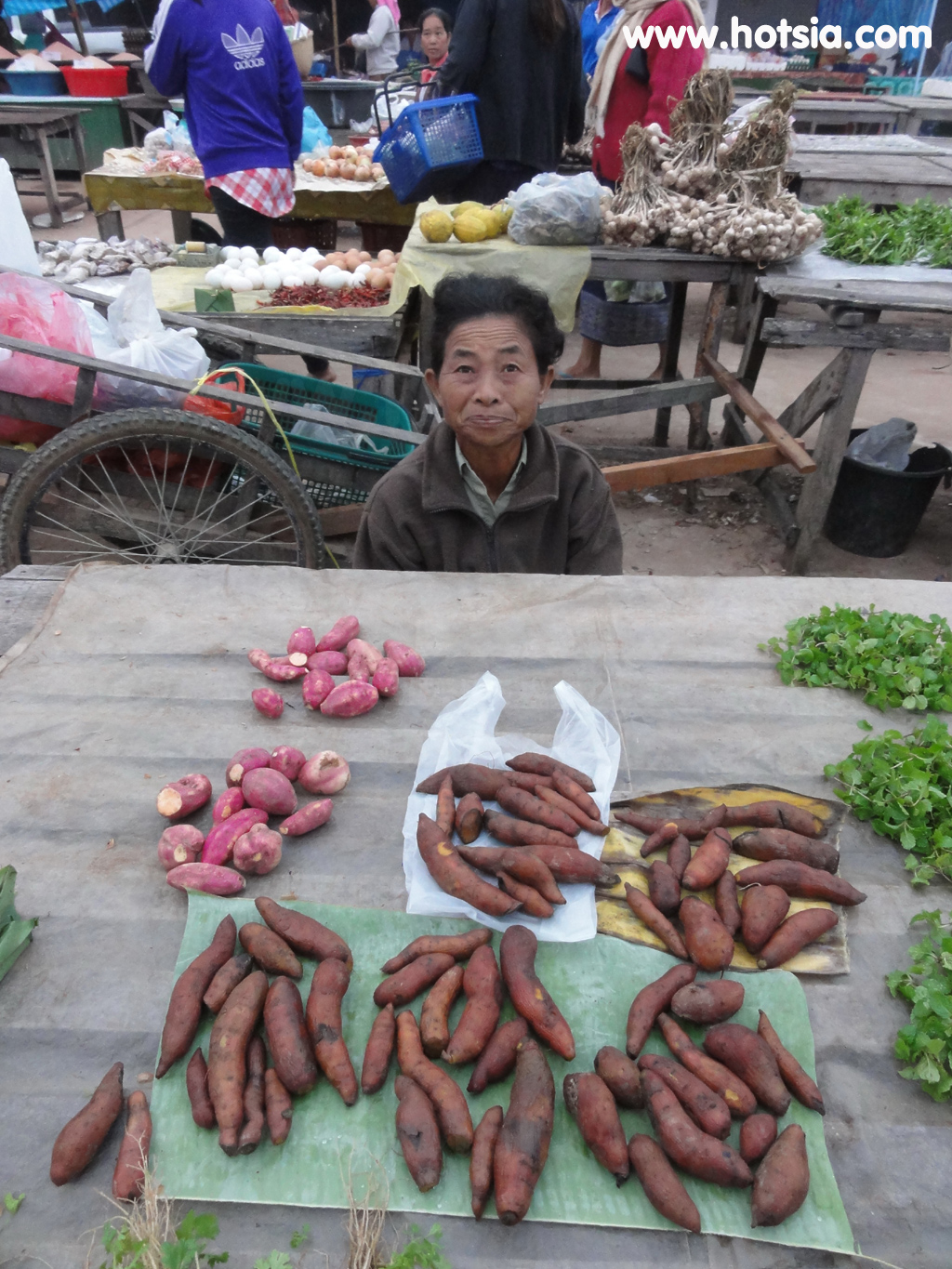 แขวงไชยบุรี ตลาดเช้าเมืองหงสา แขวงไชยบุรี