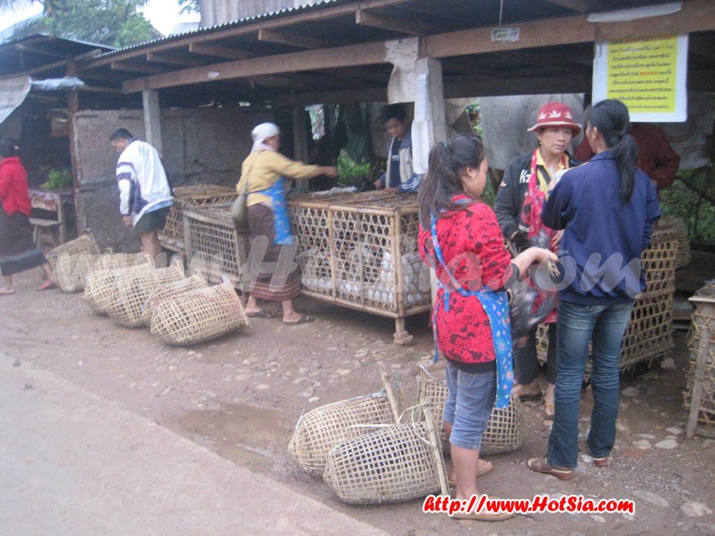 ประเทศลาว แขวงอุดมไชย ตลาดเมืองเมืองไชย อุดมไชย(Udomxai muang xai market)