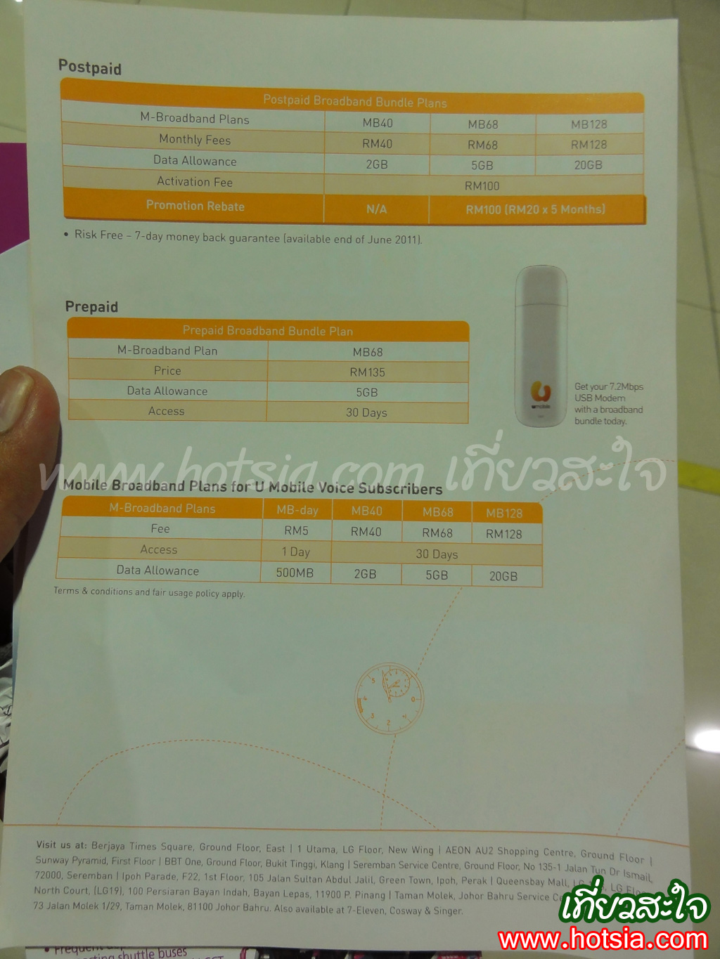 เที่ยวมาเลเซีย การใช้งานอินเตอร์เน็ตและโทรศัพท์ 3 G ในประเทศเลเซีย