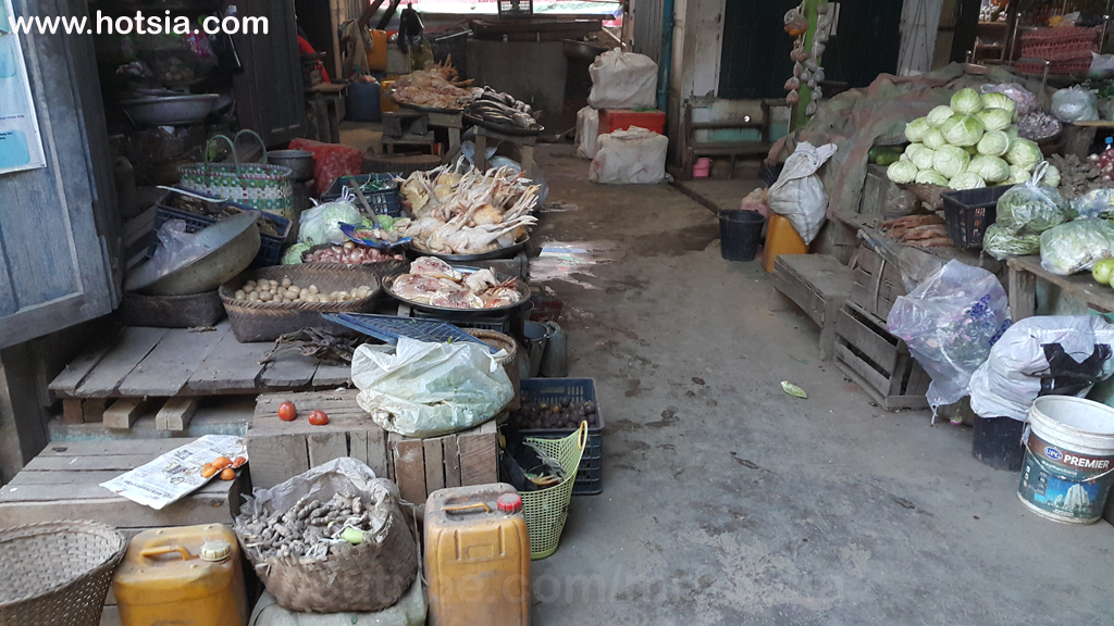 รัฐชิน พม่า ตลาดเช้าชาวเมืองฮักคา
