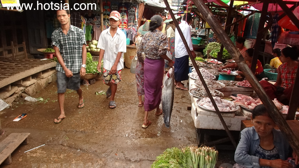 เที่ยวพะอัน รัฐกะเหรี่ยงด้วยตัวเอง ตลาดเช้าเมืองพะอัน