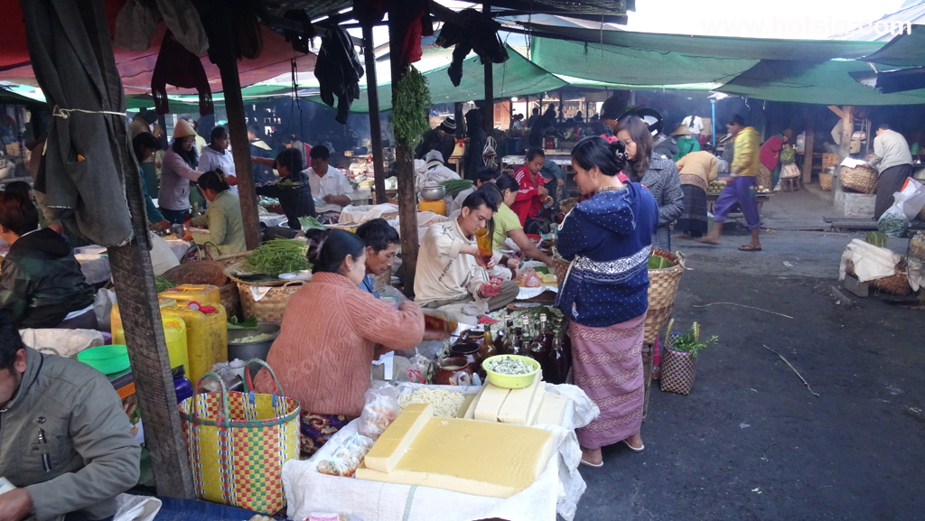 พม่า ทะเลสาบอินเล ตลาดเช้ายองชเว อินเล