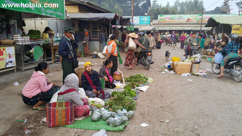 แบกเป้เที่ยวตลาดเช้าหลอยก่อ(Logkaw morning market) พม่า ตลาดเช้าหลอยก่อ(Logkaw morning market)