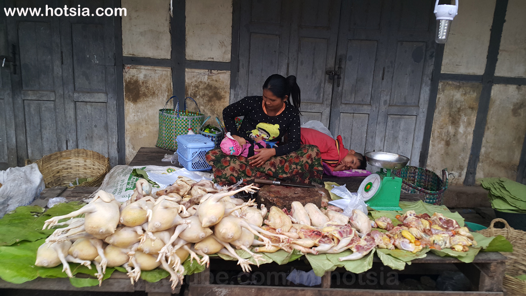 แบกเป้เที่ยวตลาดเช้าหลอยก่อ(Logkaw morning market) พม่า ตลาดเช้าหลอยก่อ(Logkaw morning market)