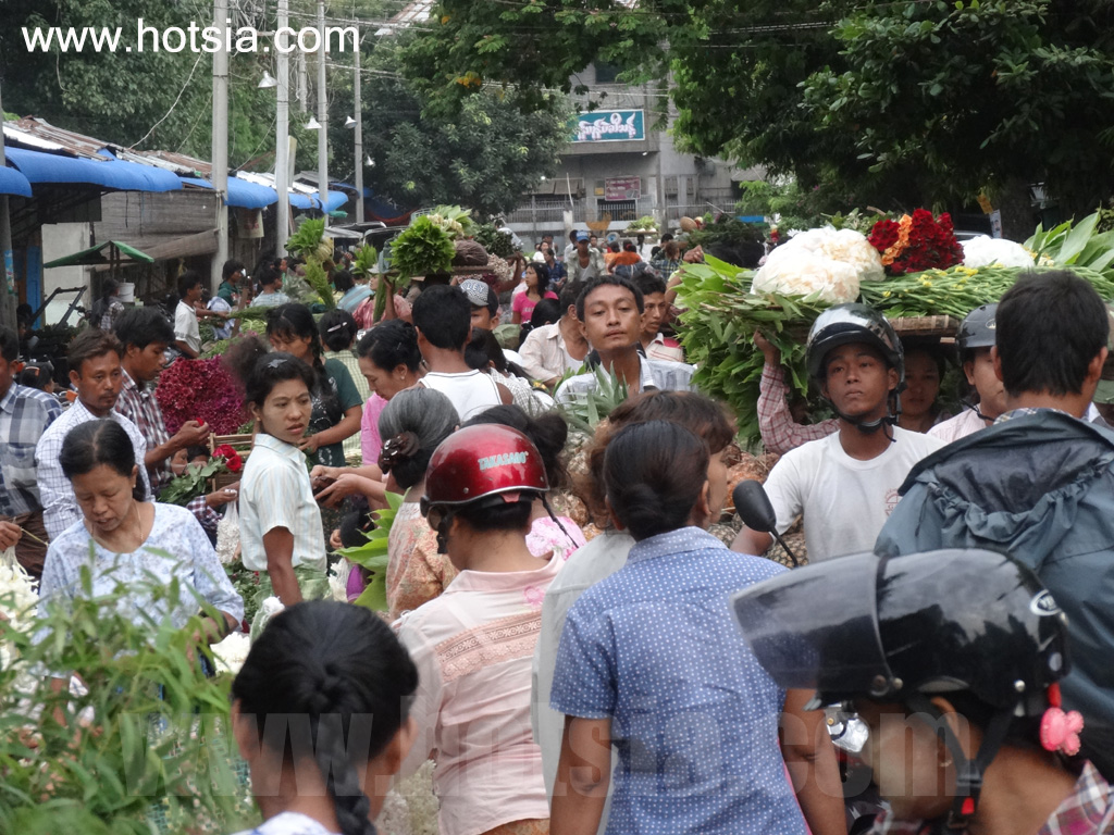 เที่ยวมัณฑะเลย์ด้วยตัวเอง ตลาดดอกไม้เมืองมัณฑะเลย์