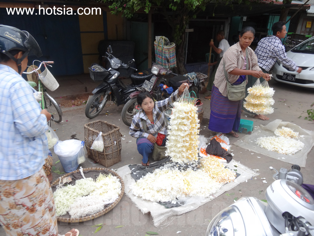 เที่ยวมัณฑะเลย์ด้วยตัวเอง ตลาดดอกไม้เมืองมัณฑะเลย์