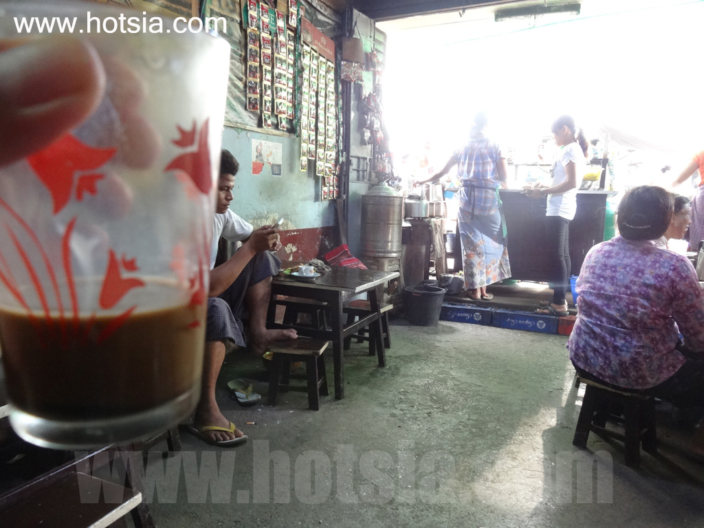 เที่ยวพม่าด้วยตัวเอง เที่ยวมัณฑะเลย์ด้วยตัวเอง ร้านอาหารเช้าในตลาดมัณฑะเลย์