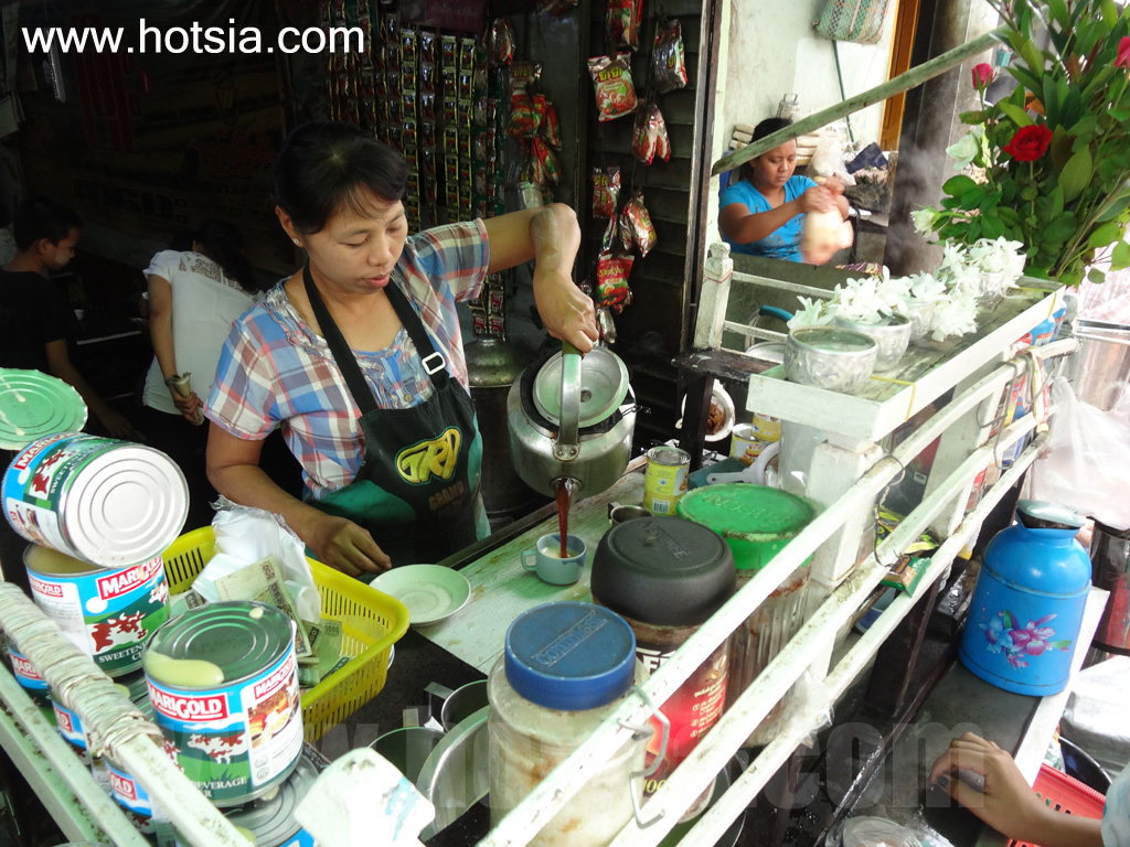 เที่ยวพม่าด้วยตัวเอง เที่ยวมัณฑะเลย์ด้วยตัวเอง ร้านอาหารเช้าในตลาดมัณฑะเลย์