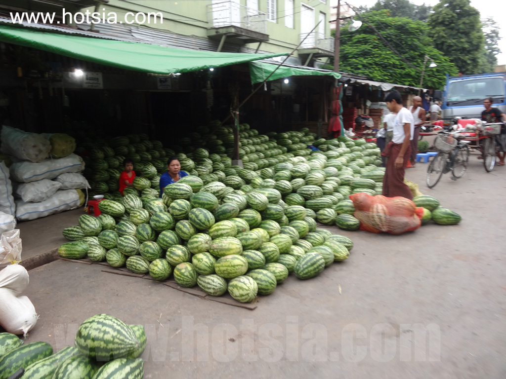 เที่ยวพม่าด้วยตัวเอง เที่ยวมัณฑะเลย์ด้วยตัวเอง ตลาดเช้ามัณฑะเลย์