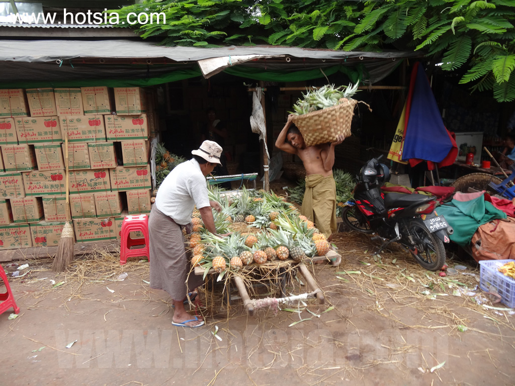 เที่ยวพม่าด้วยตัวเอง เที่ยวมัณฑะเลย์ด้วยตัวเอง ตลาดเช้ามัณฑะเลย์