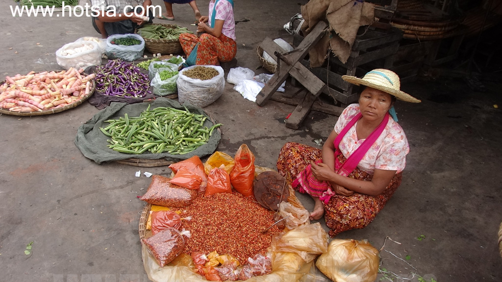 เที่ยวพม่าด้วยตัวเอง เที่ยวมัณฑะเลย์ด้วยตัวเอง ตลาดเช้ามัณฑะเลย์