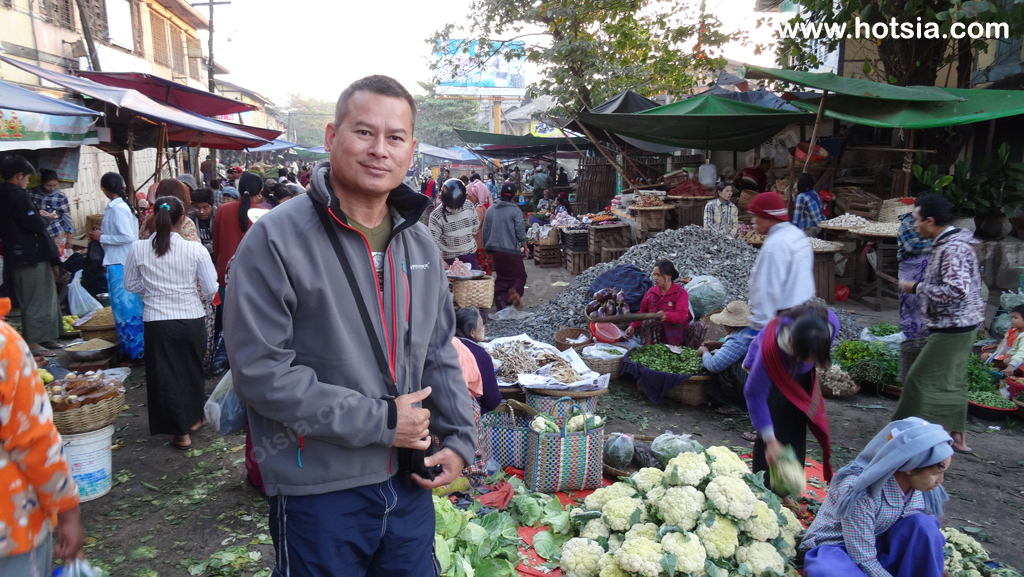 เที่ยวพม่า เมืองมิถิลา(Meiktila) ตลาดเช้าเมืองมิถิลา พม่า