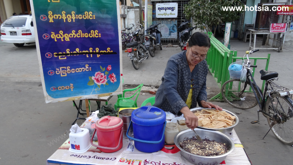 เที่ยวพม่า เมืองโมนยวา อาหารการกินชาวเมืองโมนยวา