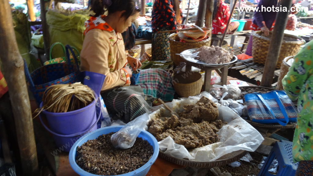 เที่ยวพม่า เมืองโมนยวา ตลาดเช้าเมืองโมนยวา