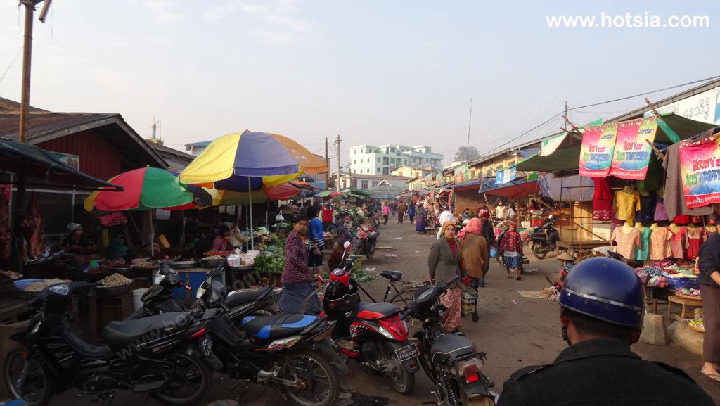 เที่ยวพม่า เมืองพินอูลวิน ตลาดเช้าพินอูลวิน