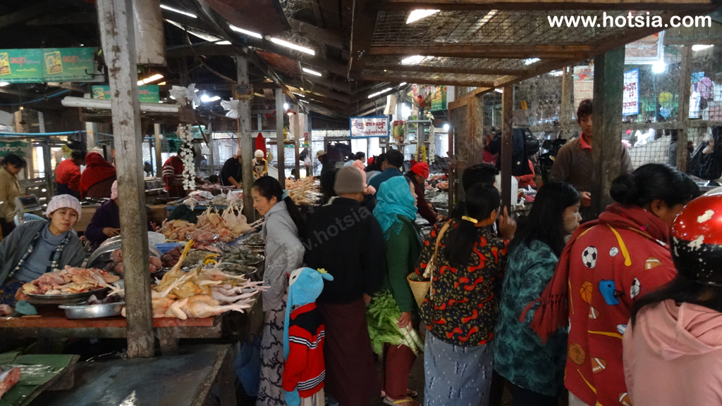 เที่ยวพม่า เมืองพินอูลวิน ตลาดเช้าพินอูลวิน