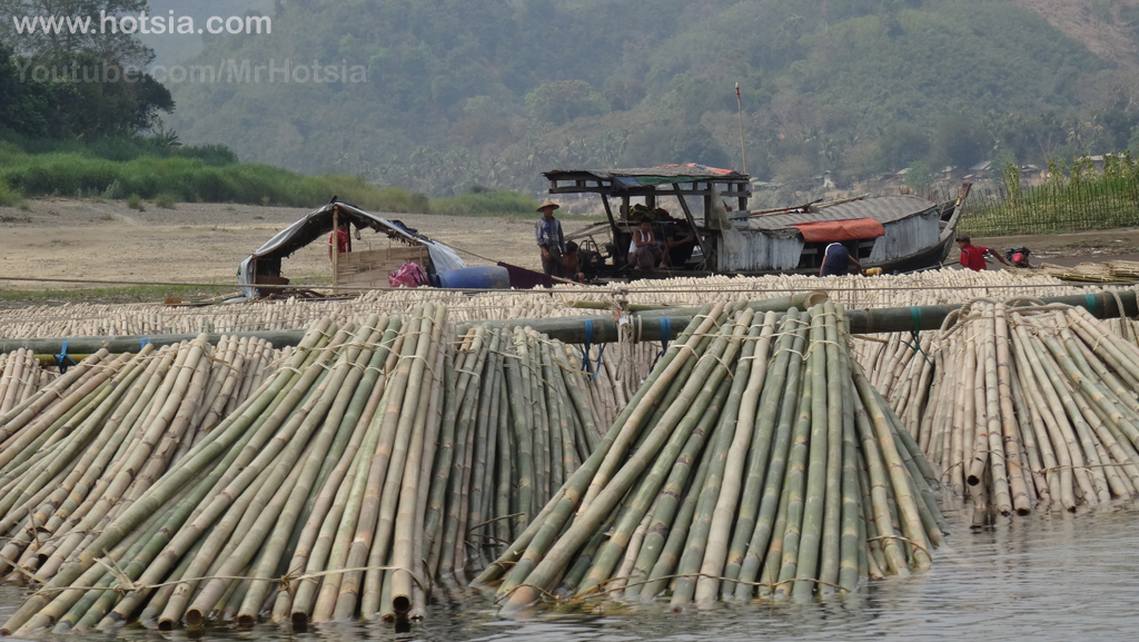 รัฐยะไข่ เรือบ้านไม้ไผ่ มรัคอู รัฐยะไข่ พม่า