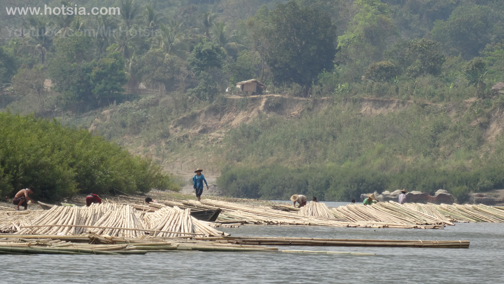 รัฐยะไข่ เรือบ้านไม้ไผ่ มรัคอู รัฐยะไข่ พม่า