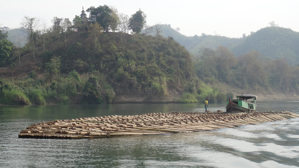 รัฐยะไข่ เรือบ้านไม้ไผ่ มรัคอู รัฐยะไข่ พม่า