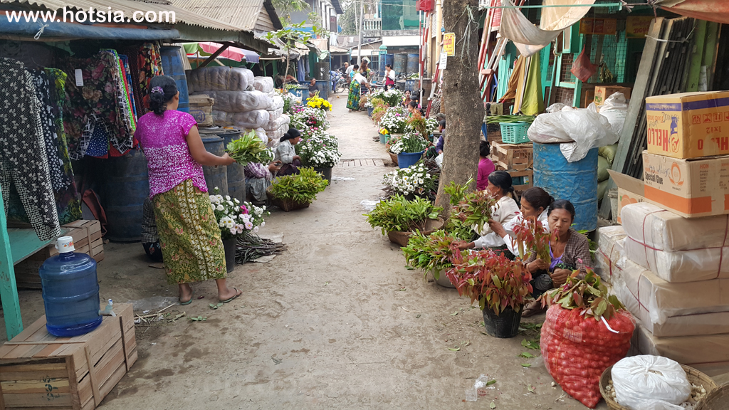 รัฐยะไข่ ตลาดเช้ามรัคอู รัฐยะไข่พม่า
