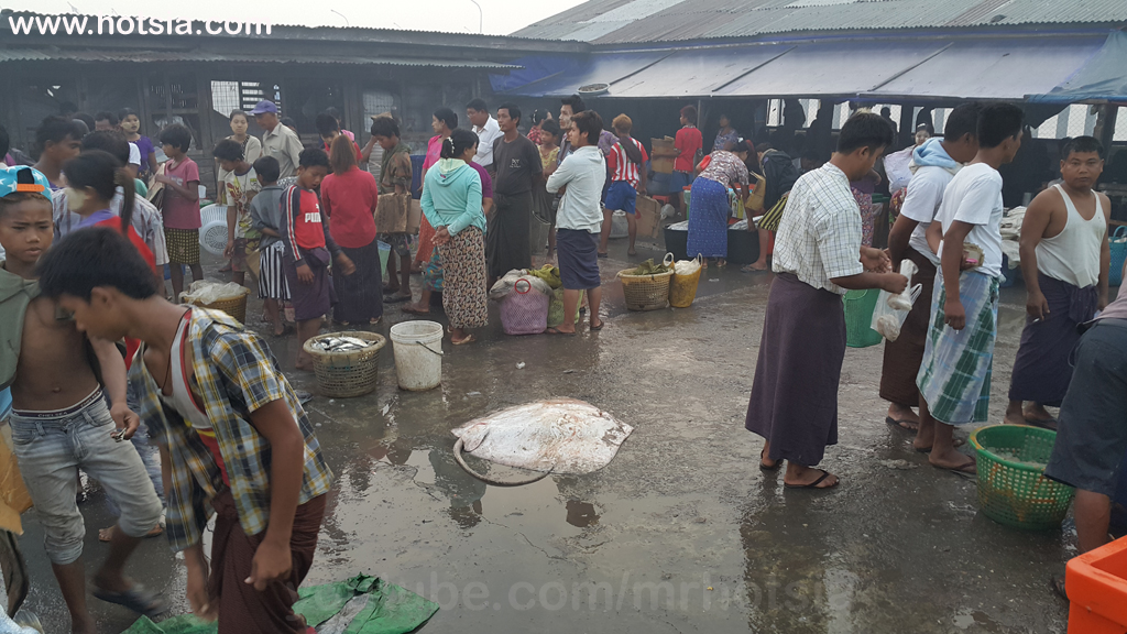 รัฐยะไข่ ตลาดเช้าซิตตเว พม่า