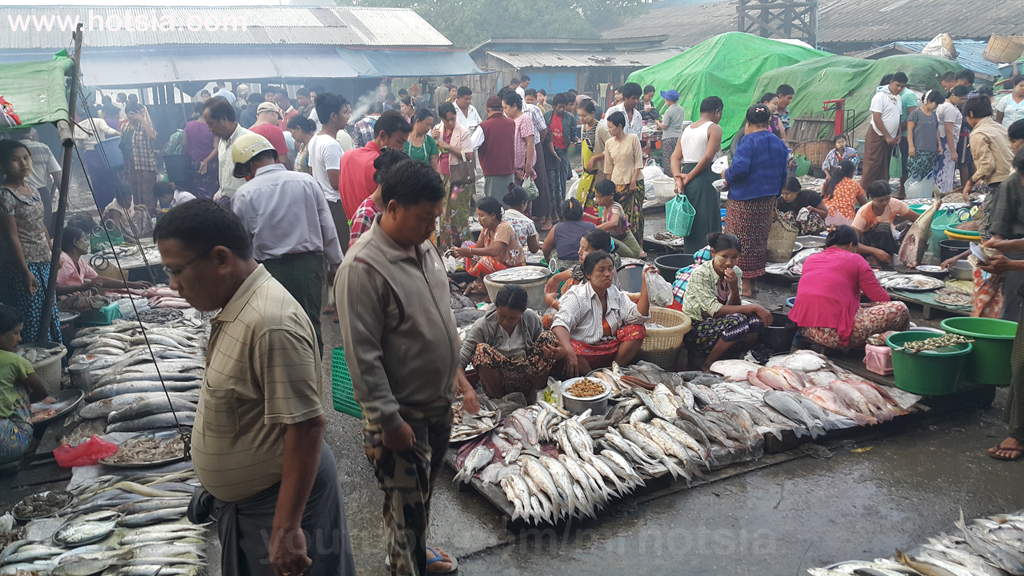 รัฐยะไข่ ตลาดเช้าซิตตเว พม่า