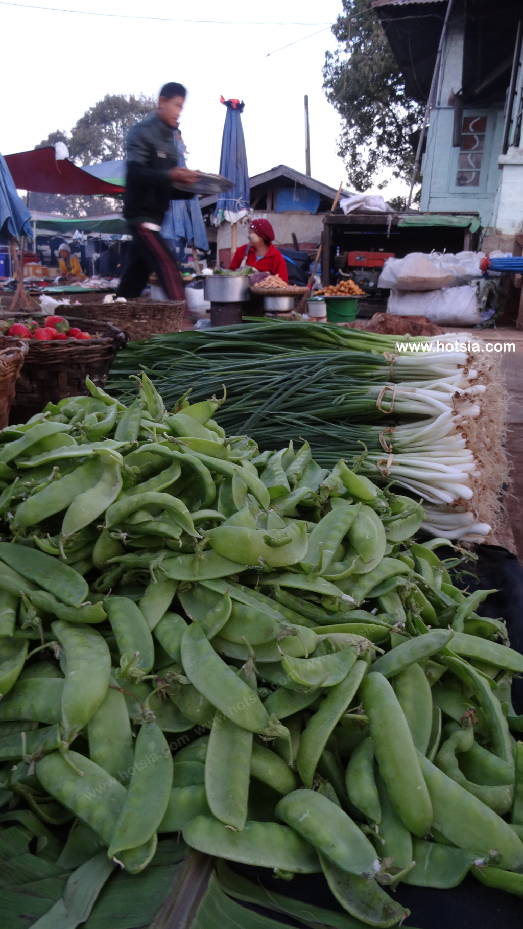 เที่ยวพม่า เมืองตองยี รัฐฉาน พม่า ตลาดเช้าในเมืองตองยี รัฐฉาน พม่า