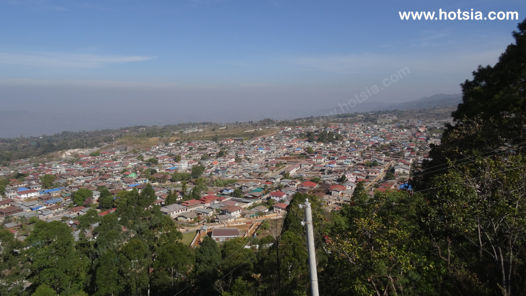 เที่ยวพม่า เมืองตองยี รัฐฉาน พม่า จุดชมวิวในเมืองตองยี รัฐฉาน พม่า