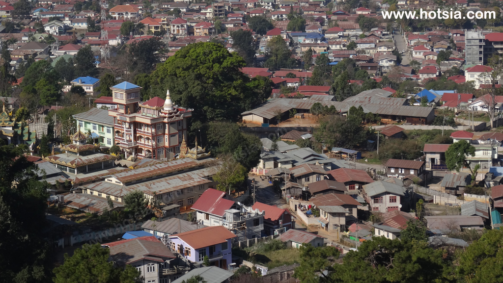 เที่ยวพม่า เมืองตองยี รัฐฉาน พม่า จุดชมวิวในเมืองตองยี รัฐฉาน พม่า
