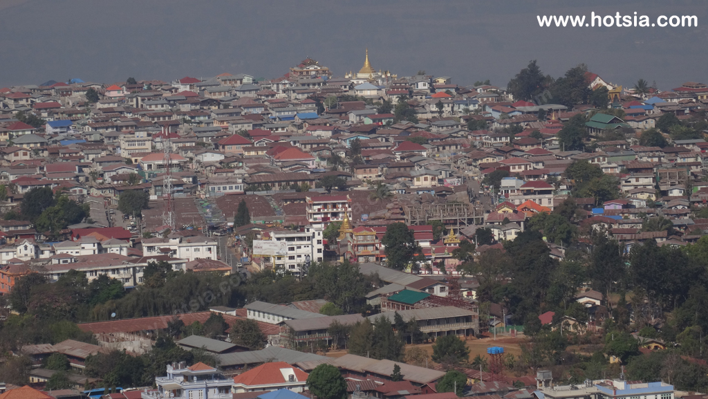 เที่ยวพม่า เมืองตองยี รัฐฉาน พม่า จุดชมวิวในเมืองตองยี รัฐฉาน พม่า