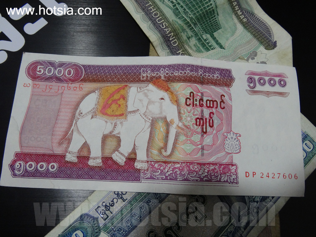 เที่ยวย่างกุ้งพม่าด้วยตัวเอง เงินพม่า เงินจ๊าด การใช้จ่ายเงินพม่า