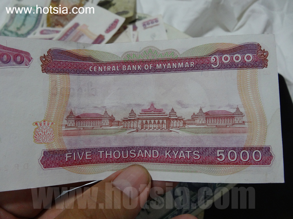 เที่ยวย่างกุ้งพม่าด้วยตัวเอง เงินพม่า เงินจ๊าด การใช้จ่ายเงินพม่า