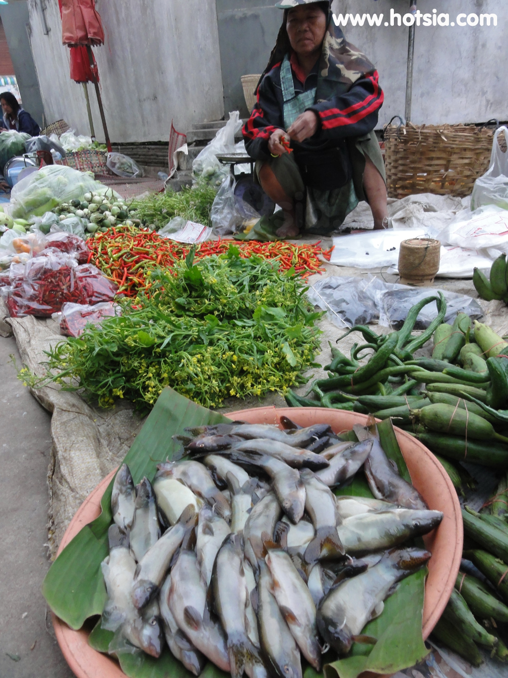 เชียงคาน ปลาหมูตลาดสดเชียงคาน
