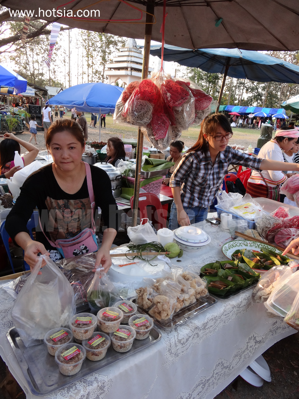เที่ยวพะเยา ขนมปาดไทลื้อ