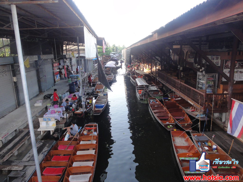 เที่ยวสมุทรสงคราม ตลาดน้ำดำเนินสะดวก