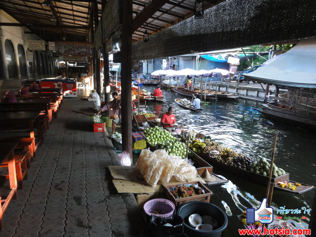 เที่ยวสมุทรสงคราม ตลาดน้ำดำเนินสะดวก
