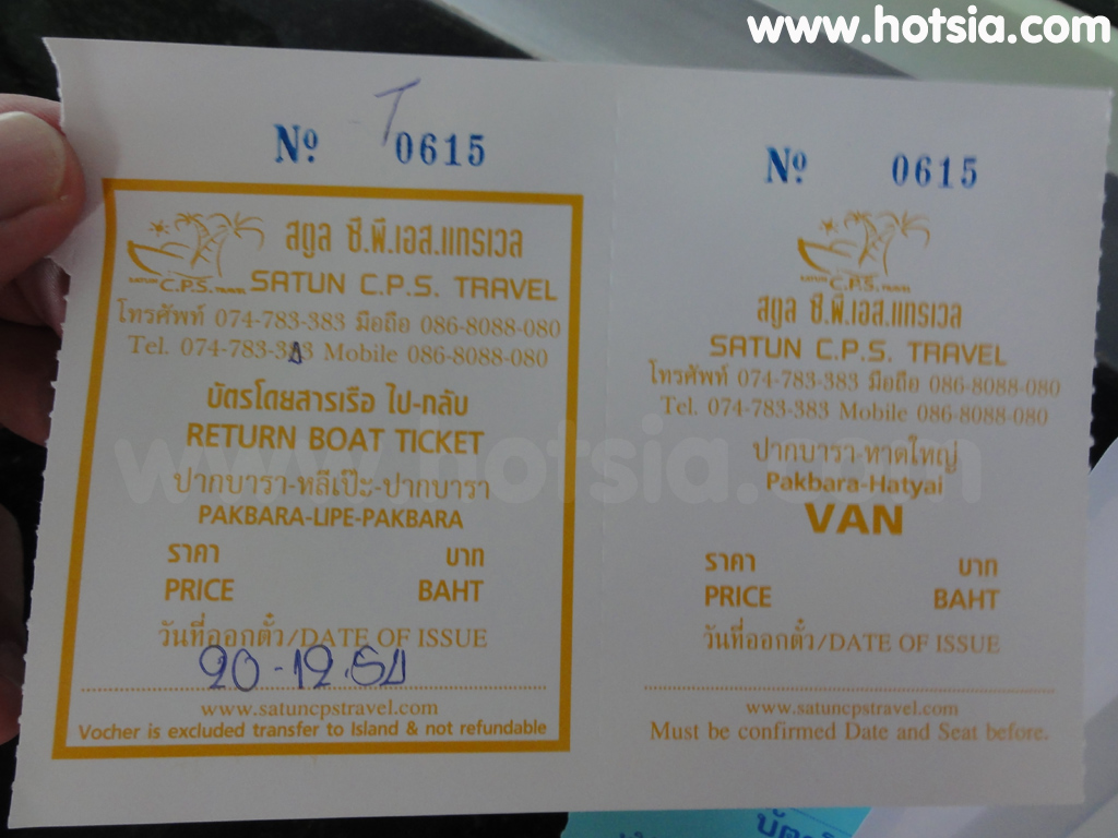 เที่ยวสตูล การเดินทางไปเกาะหลีเป๊ะ