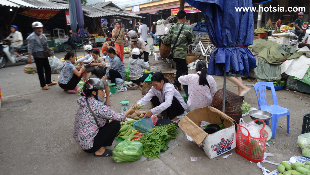 เวียดนาม จังหวัดบั๊กกั่น เวียดนาม ตลาดเช้าบั๊กกั่น เวียดนาม
