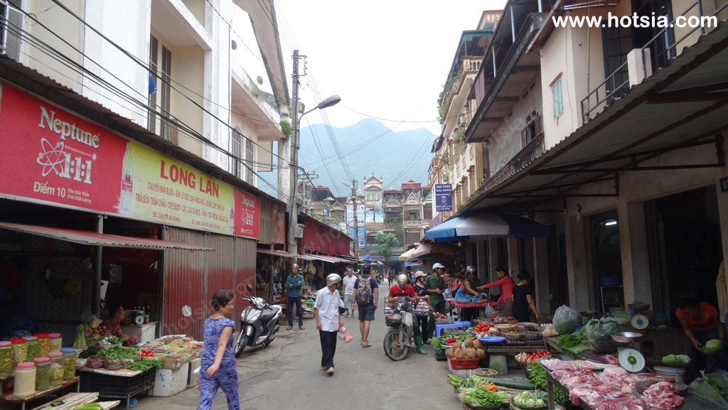 จังหวัดห่าซาง เวียดนาม ตลาดเช้าจังหวัดห่าซาง เวียดนาม