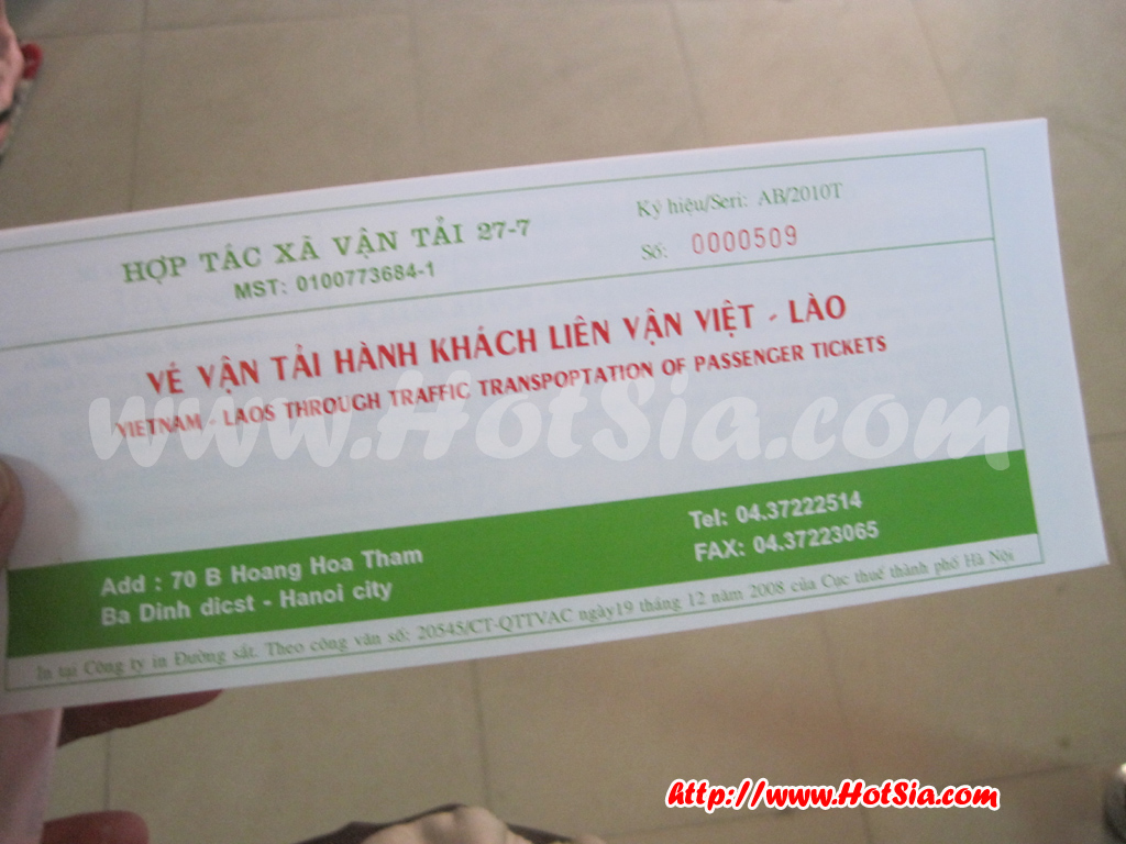 เที่ยวเวียดนาม ฮานอย รถนอนจากฮานอยมาเวียงจันทน์