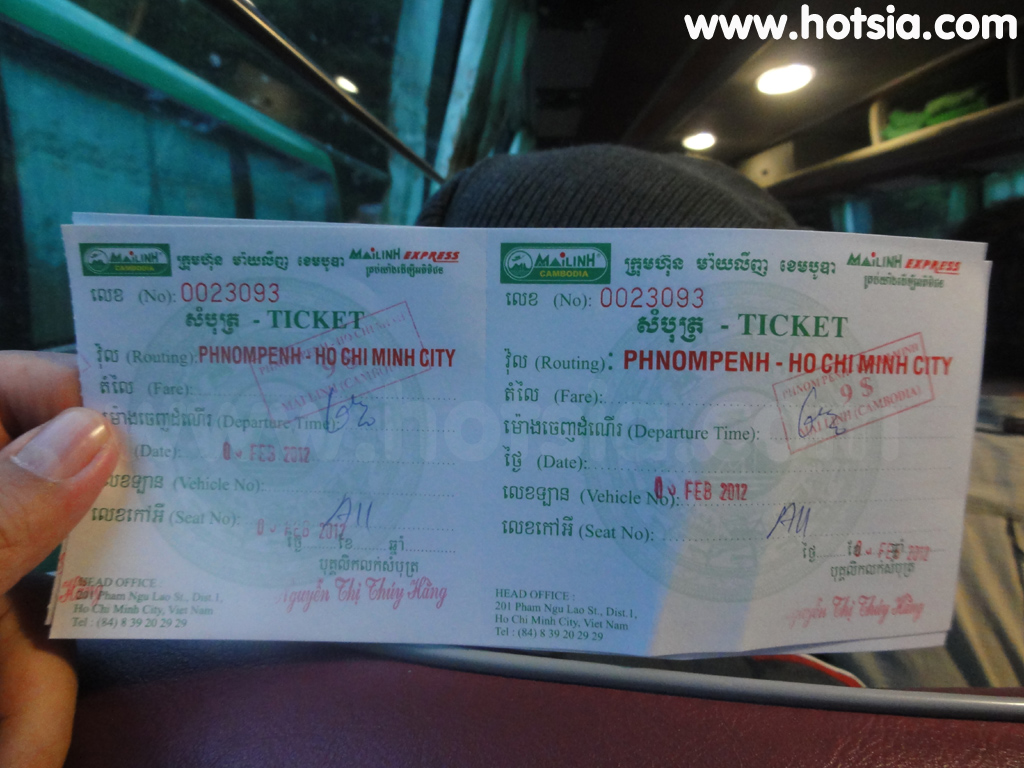 โฮจิมินห์ Ho Chi Minh รถจากพนมเปญไปโฮจิมินห์(bus phnampenh hochiminh)